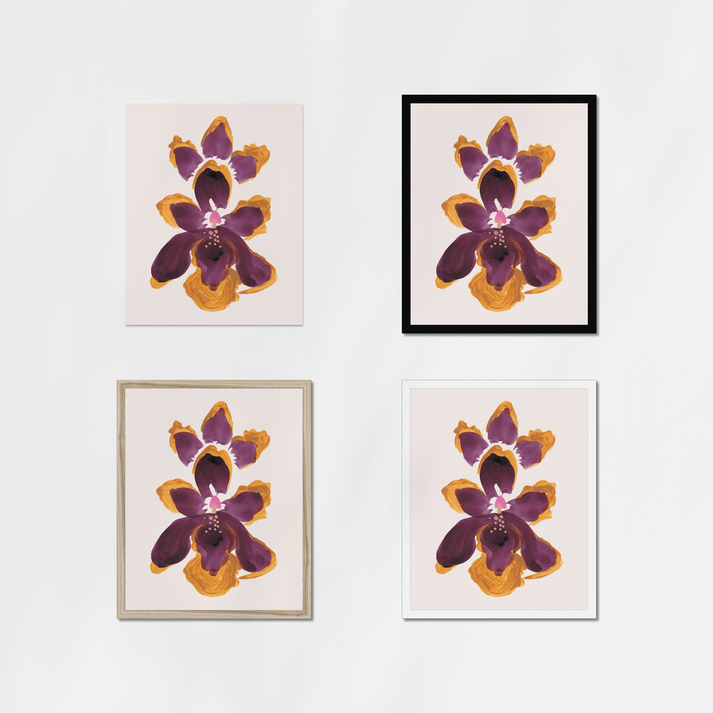 Amethyst Gem Orchids Fine Art Print