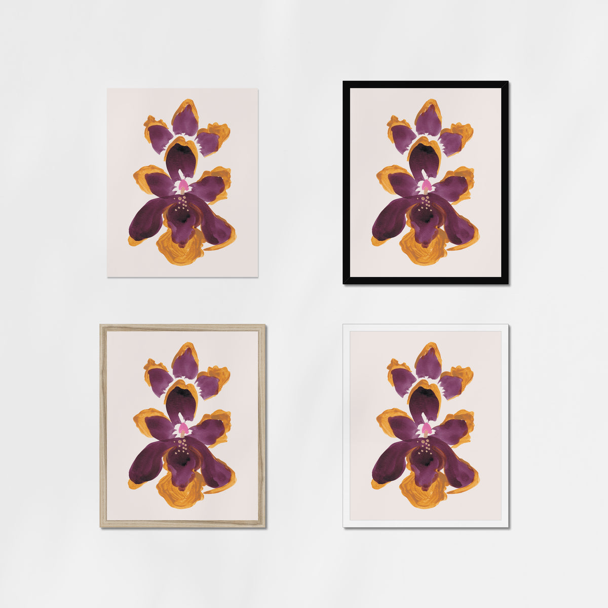 Amethyst Gem Orchids Fine Art Print