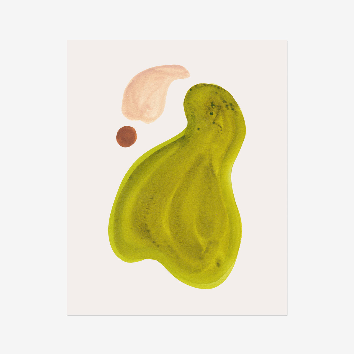 Curvy Ink Pear Fine Art Print