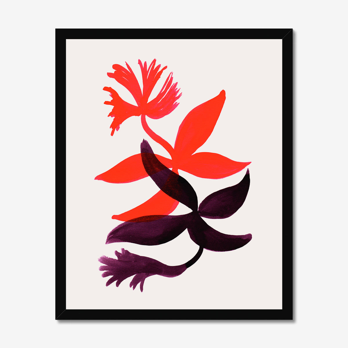 Fire Orchids Ink Fine Art Print