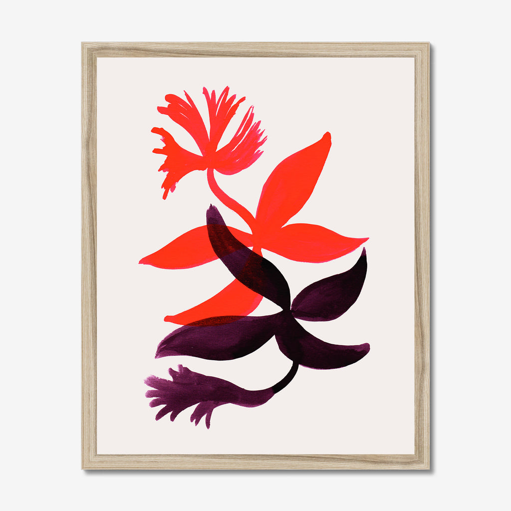 Fire Orchids Ink Fine Art Print