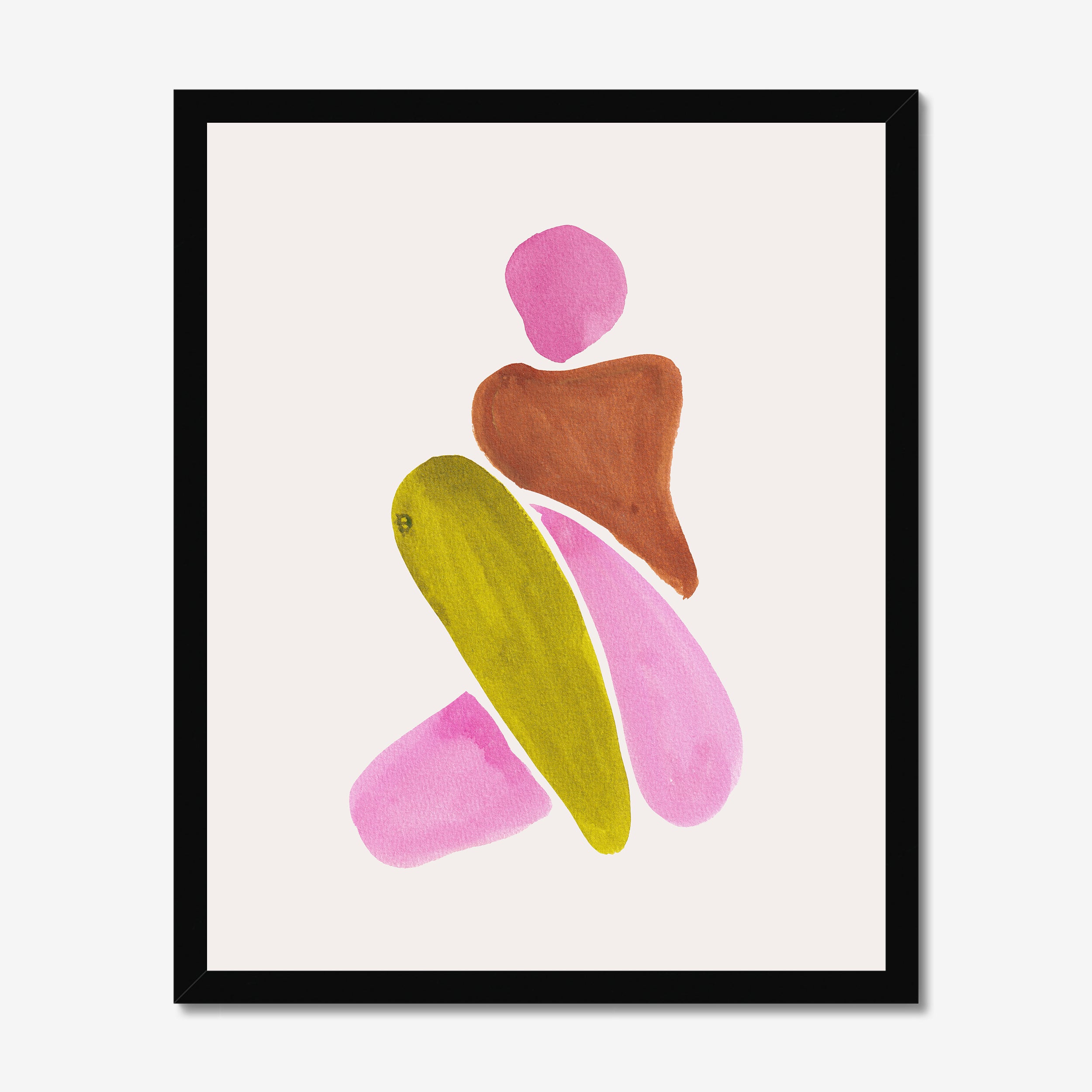 Ink Figurative Shapes Fine Art Print