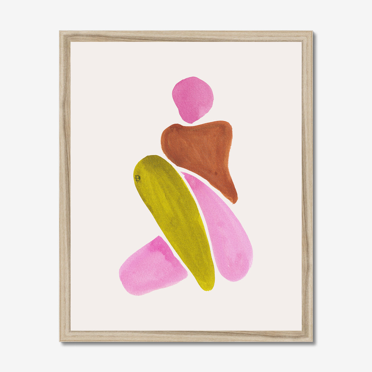 Ink Figurative Shapes Fine Art Print