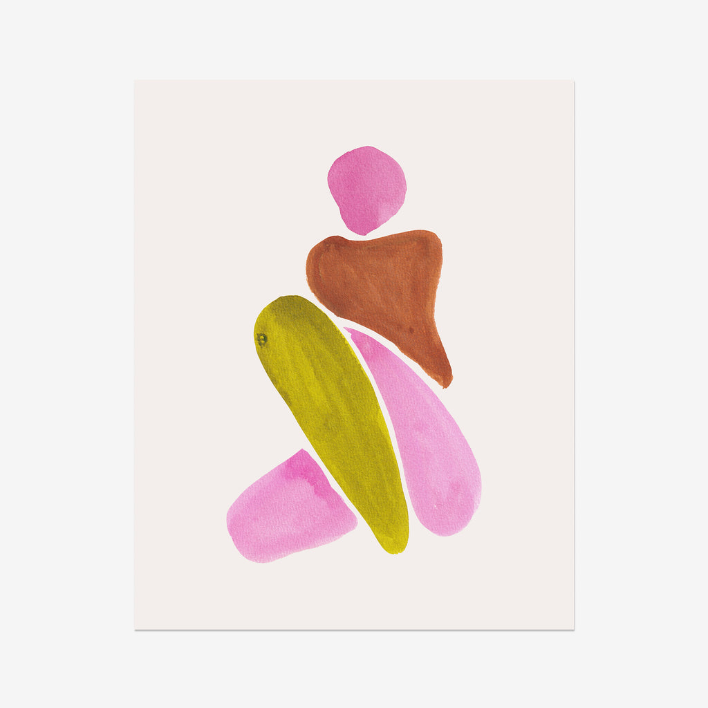 Ink Figurative Shapes Fine Art Print