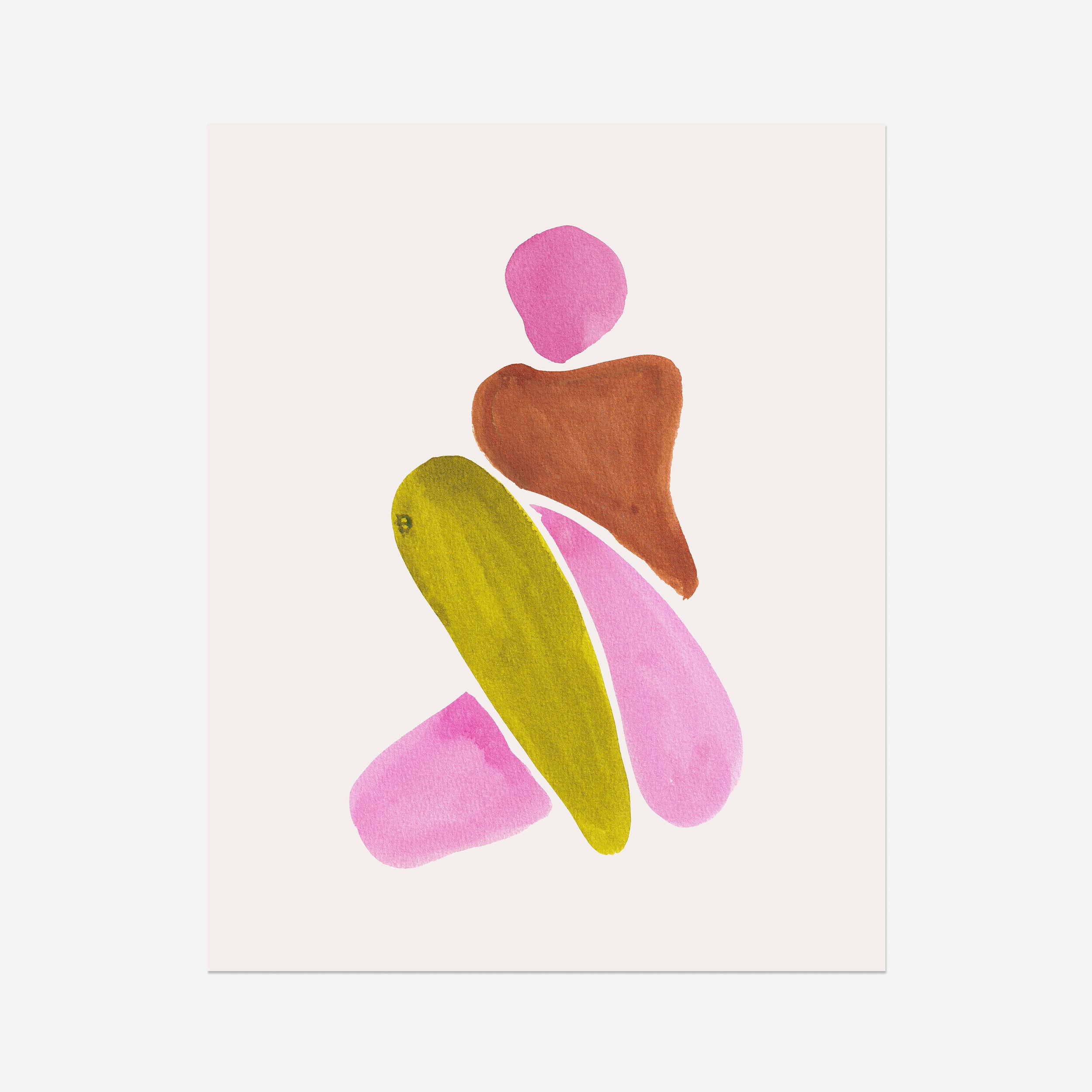 Ink Figurative Shapes Fine Art Print