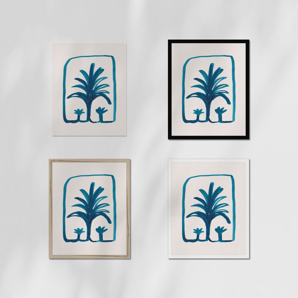 Ink Palm Arch Fine Art Print