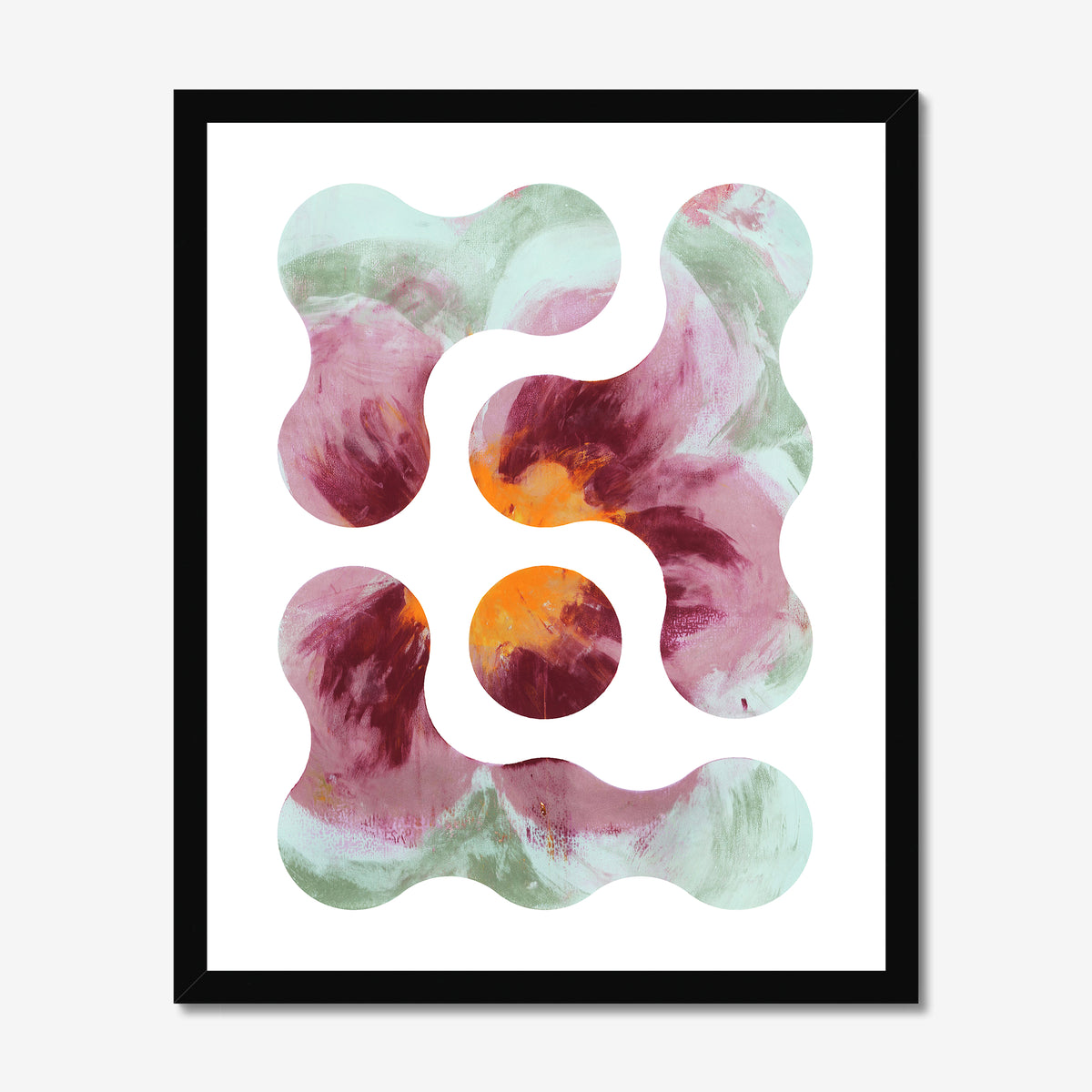 Monotype Circles 01 Fine Art Print