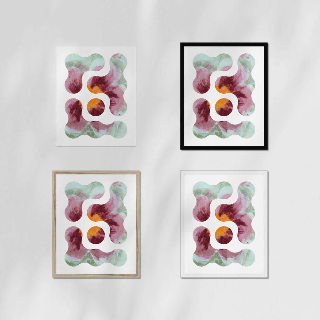 Monotype Circles 01 Fine Art Print