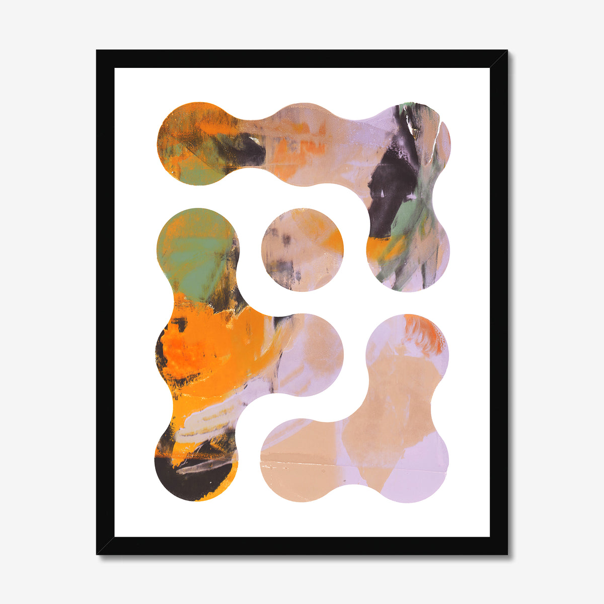 Monotype circles 03 Fine Art Print