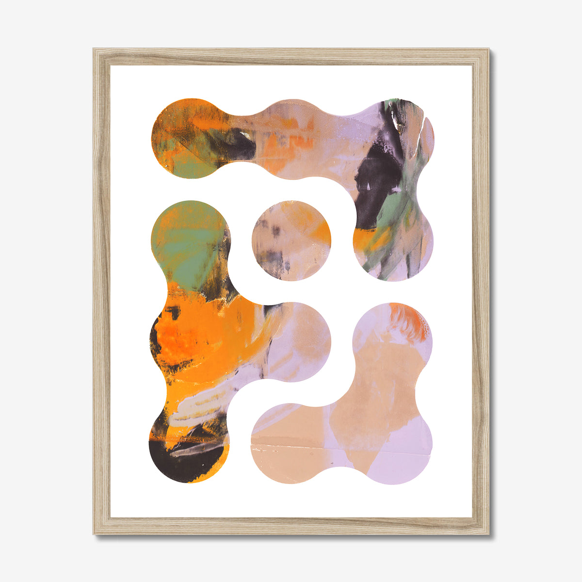 Monotype circles 03 Fine Art Print