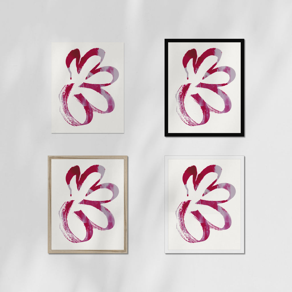 Monotype Fluid Form 01 Fine Art Print
