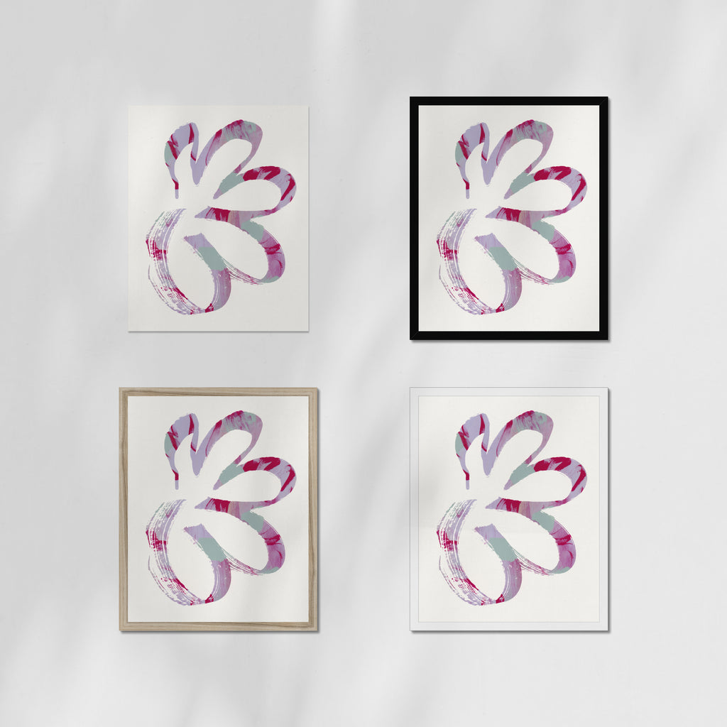 Monotype Fluid Form 02 Fine Art Print