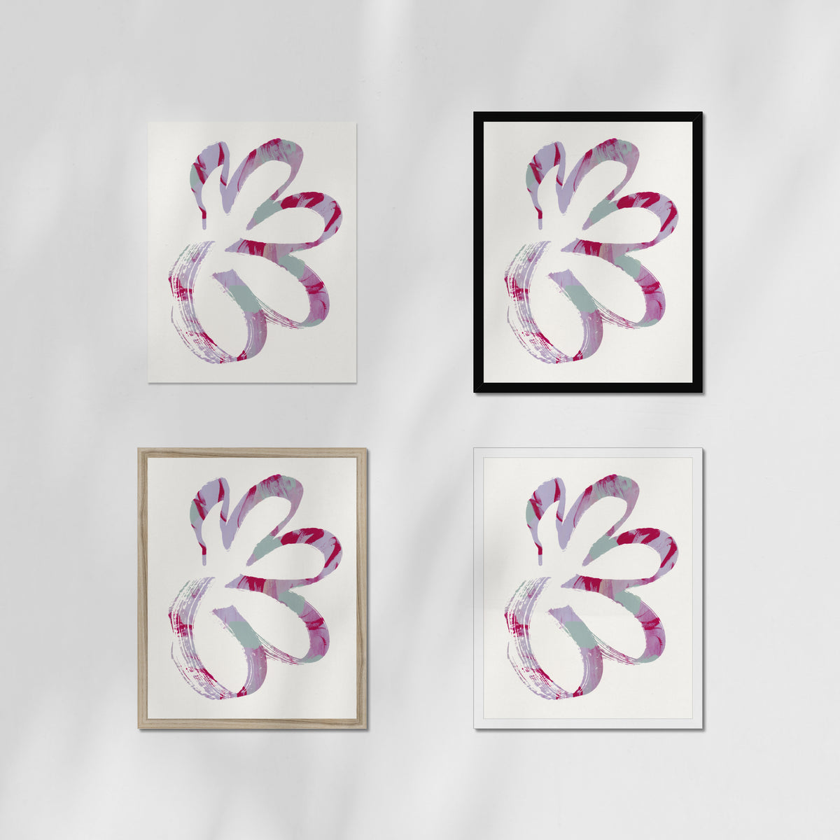 Monotype Fluid Form 02 Fine Art Print