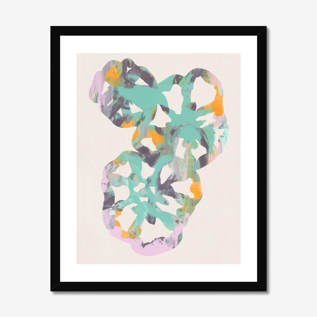 Monotype Tomato Hearts 01 Fine Art Print