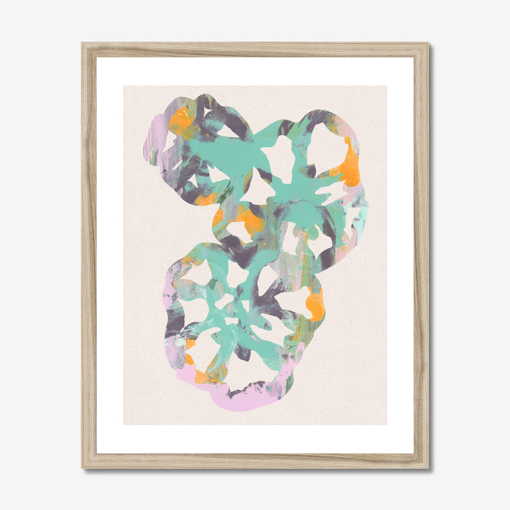 Monotype Tomato Hearts 01 Fine Art Print