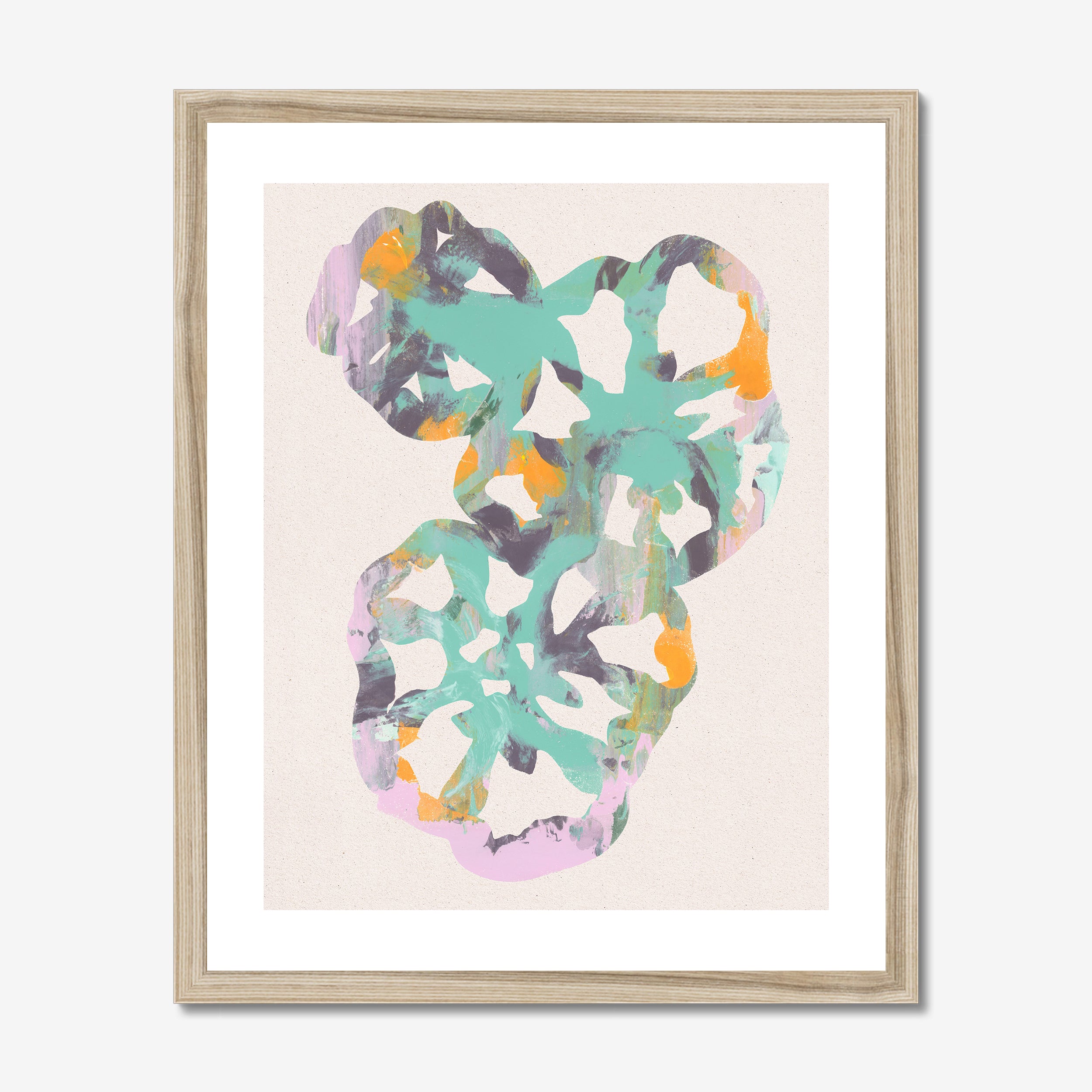 Monotype Tomato Hearts 01 Fine Art Print