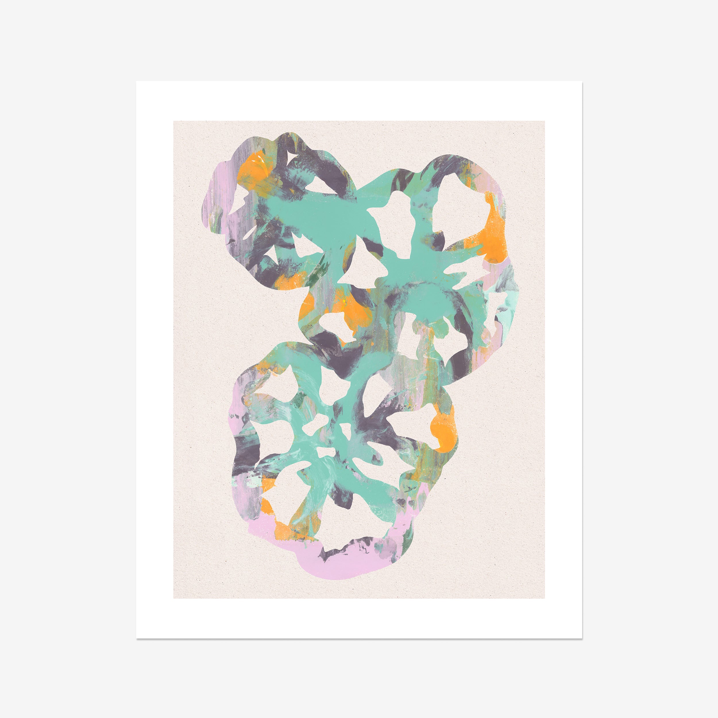 Monotype Tomato Hearts 01 Fine Art Print