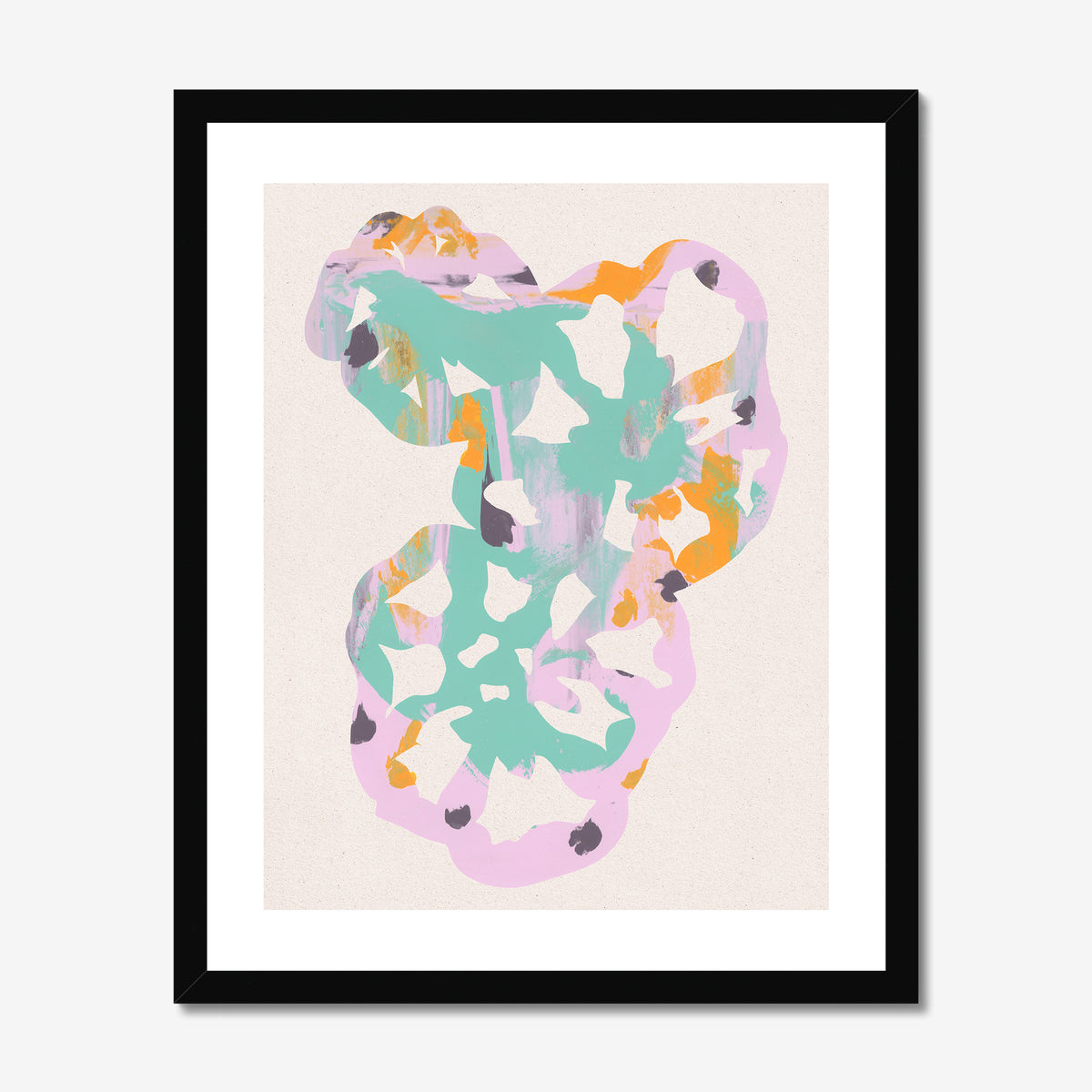 Monotype Tomato Hearts 02 Fine Art Print