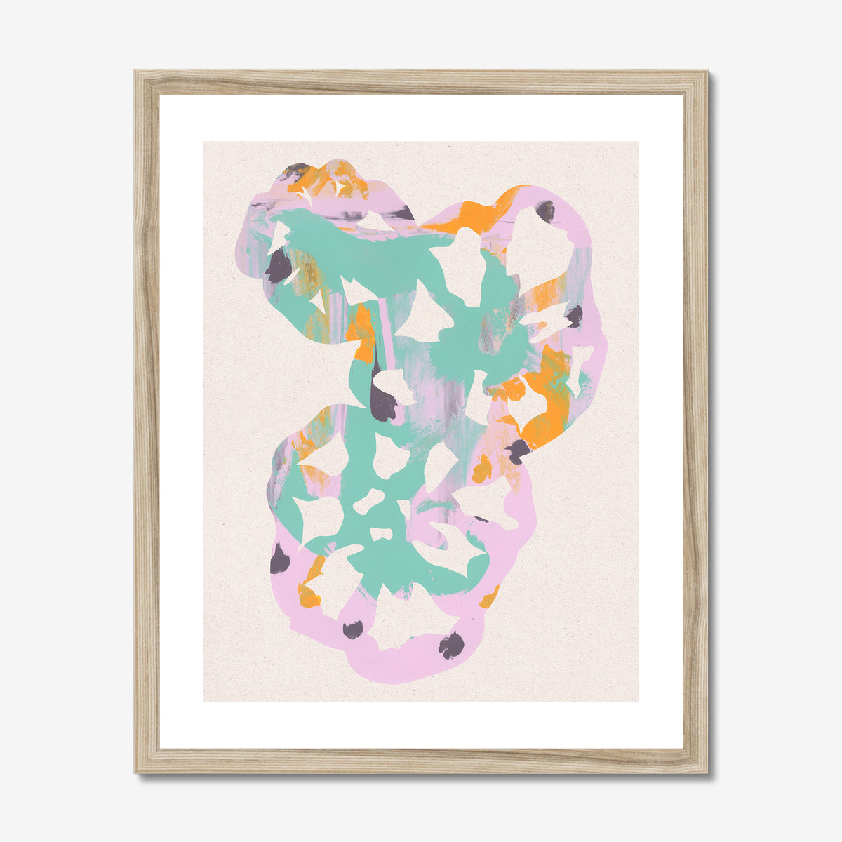 Monotype Tomato Hearts 02 Fine Art Print