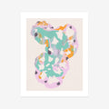 Monotype Tomato Hearts 02 Fine Art Print