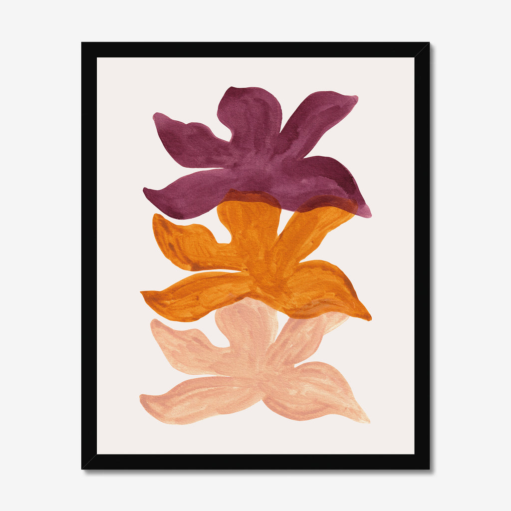 Orchid Ink Layers Fine Art Print