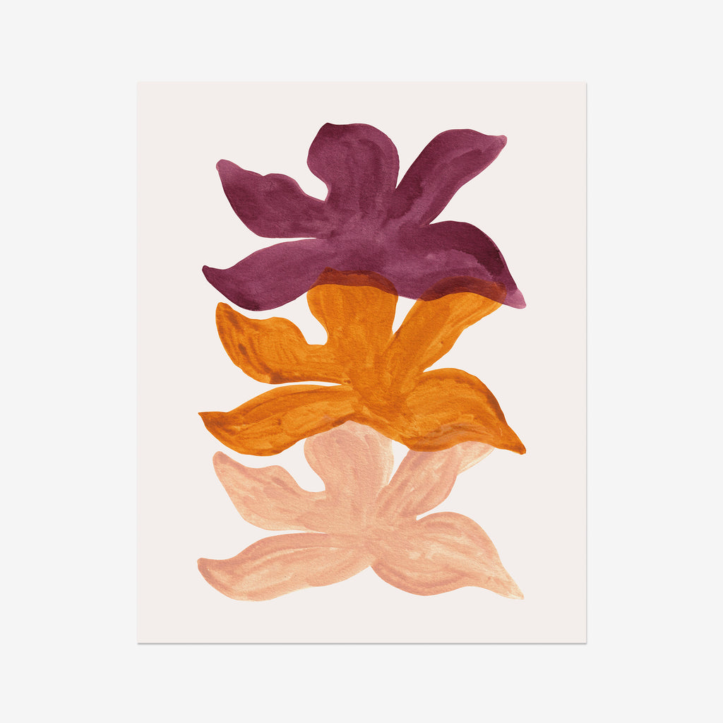 Orchid Ink Layers Fine Art Print