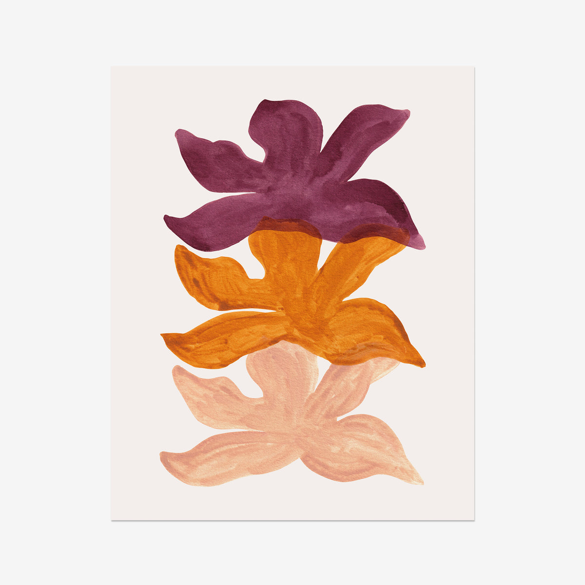 Orchid Ink Layers Fine Art Print