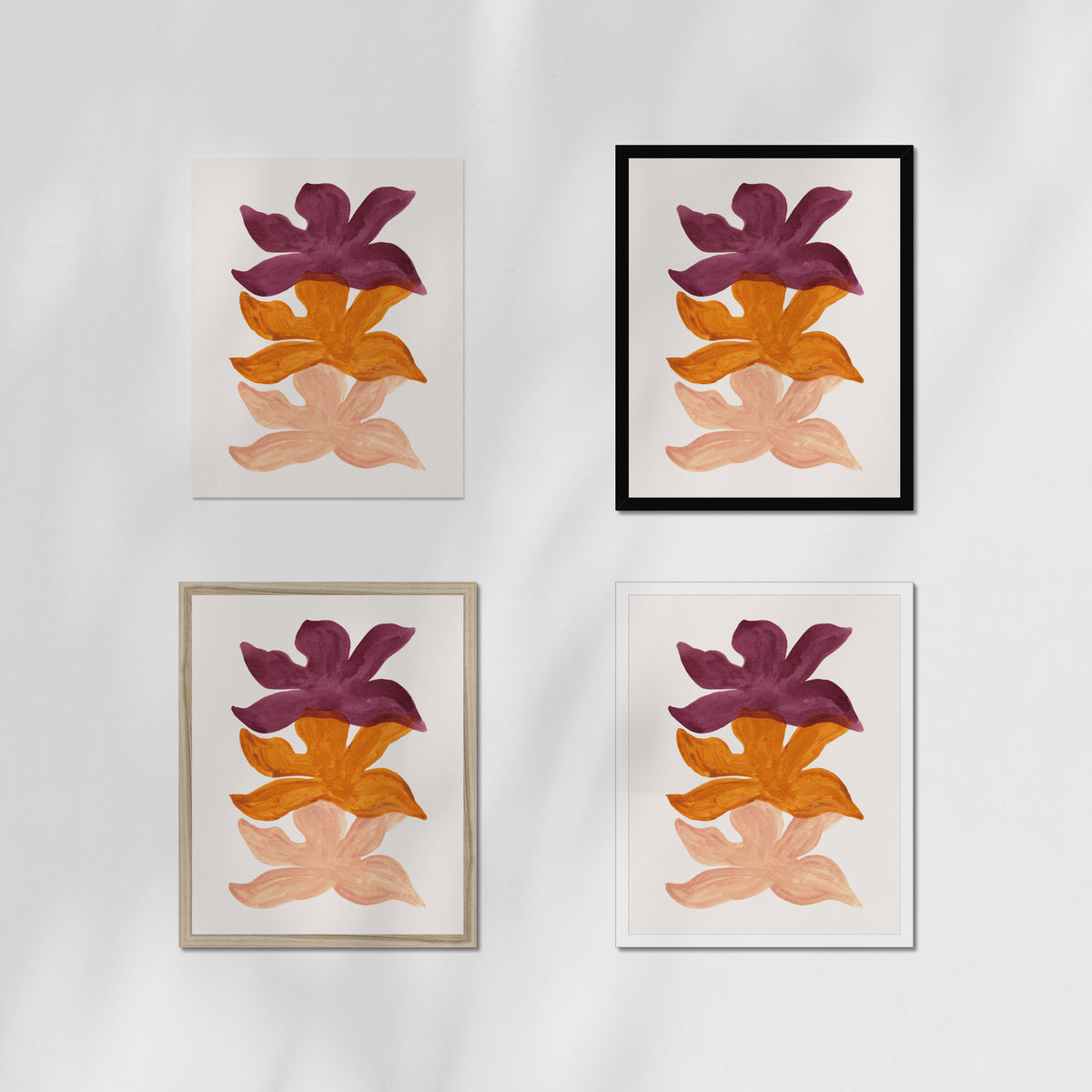 Orchid Ink Layers Fine Art Print