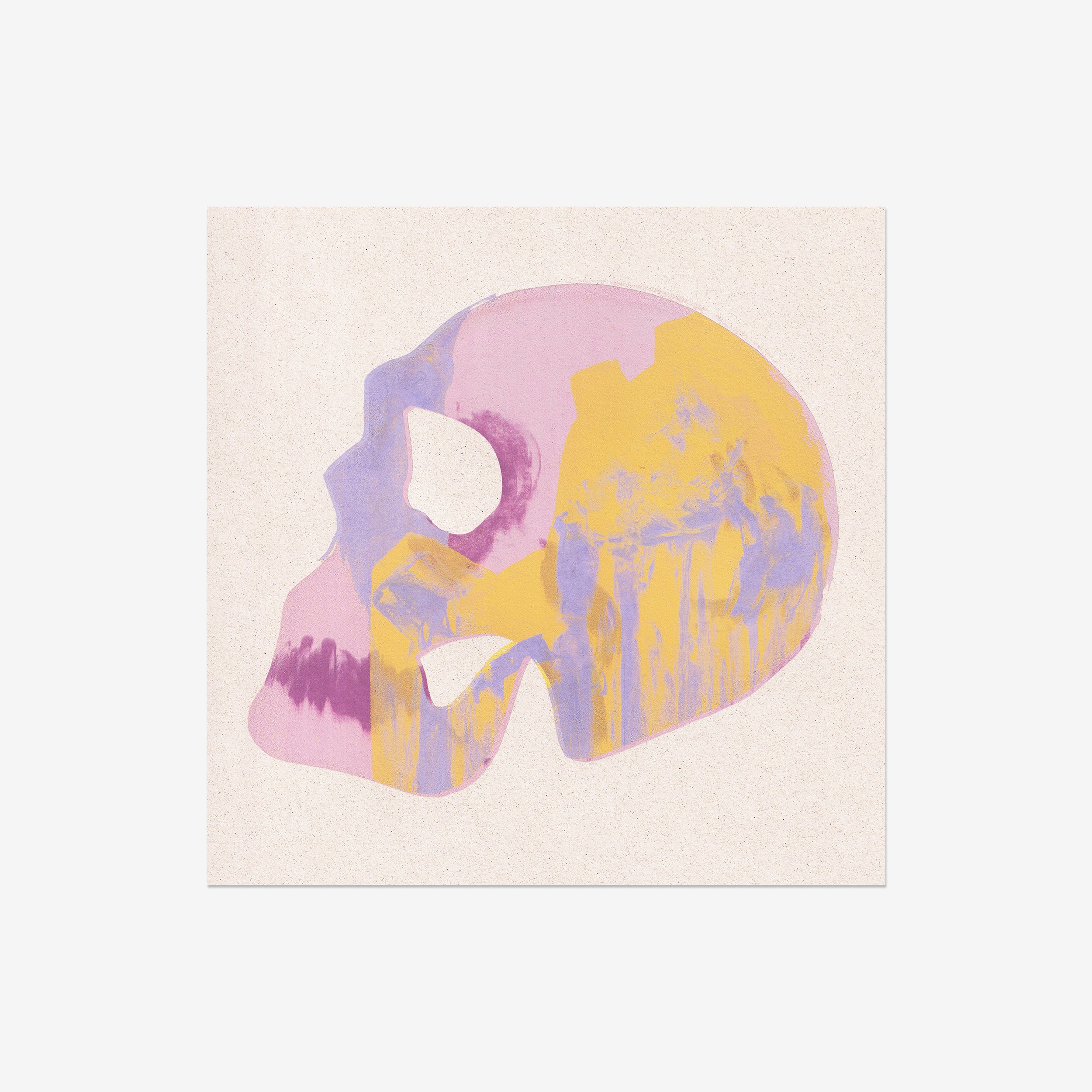 Skull Monotype 01 Fine Art Print