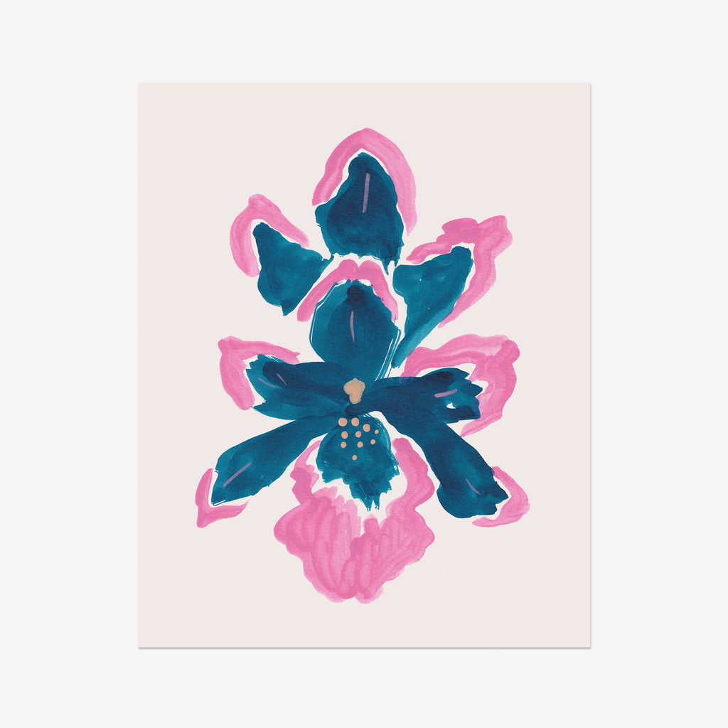 Turquoise Gem Orchids Fine Art Print