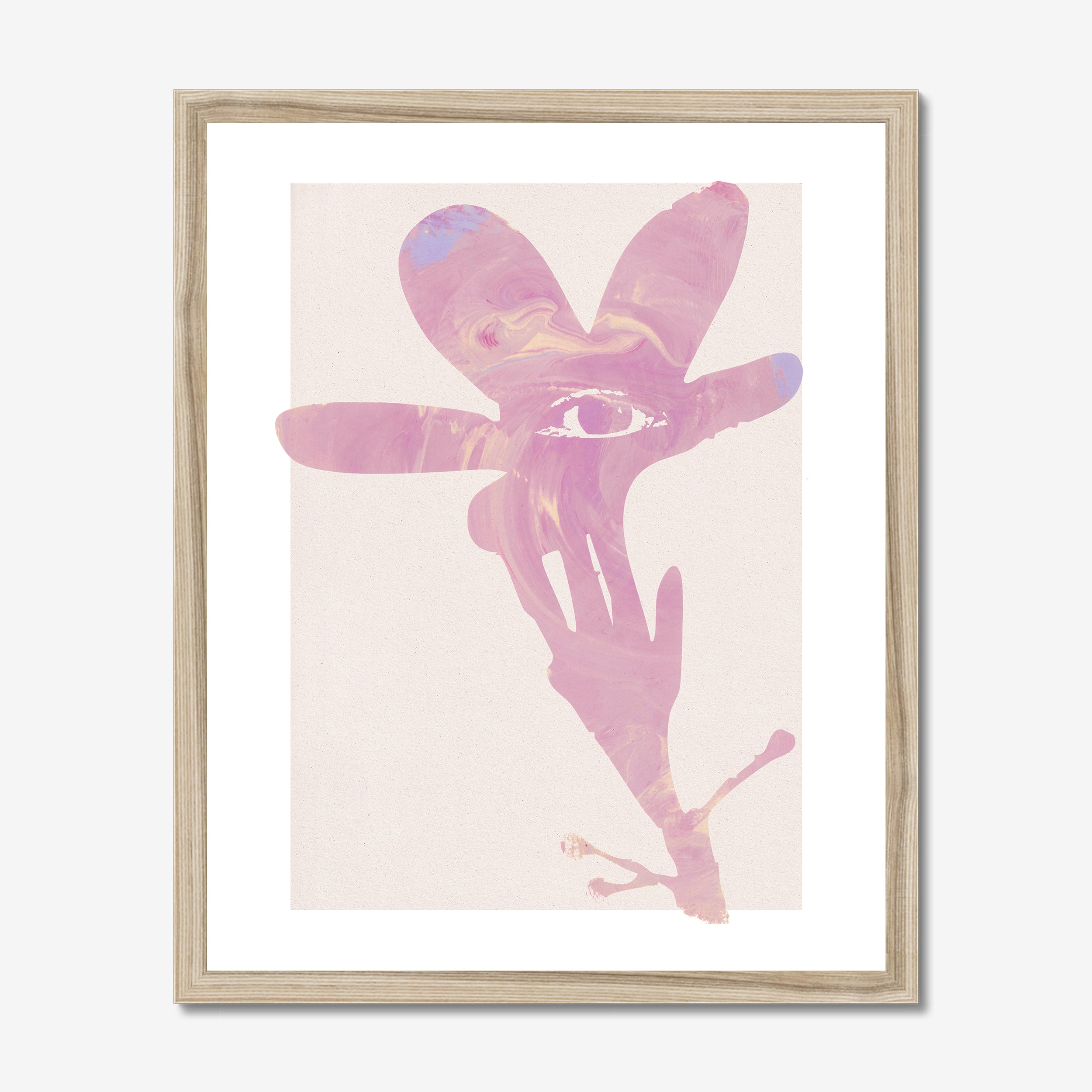 Watchful Oleander Monotype 03 Fine Art Print