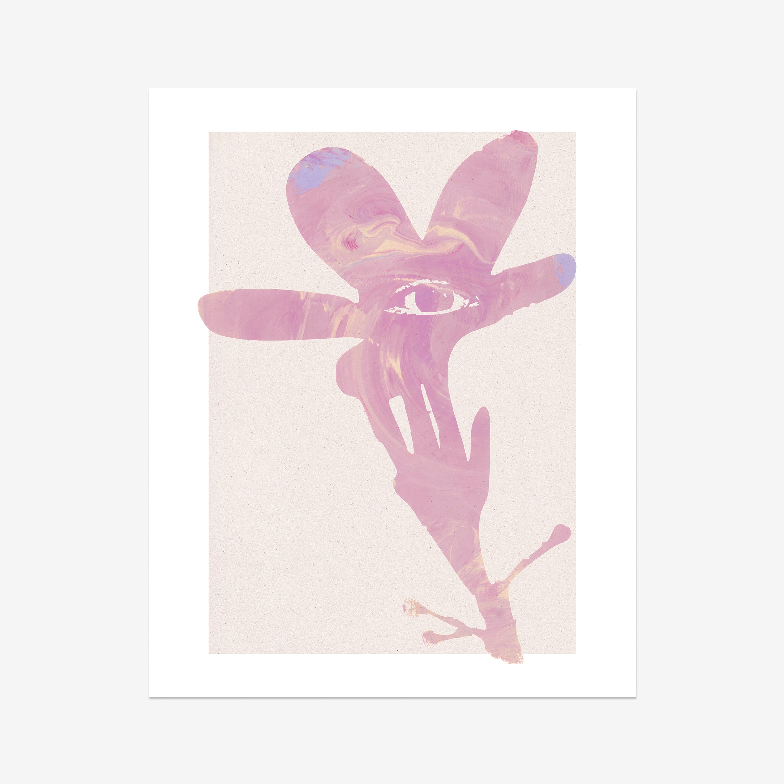 Watchful Oleander Monotype 03 Fine Art Print