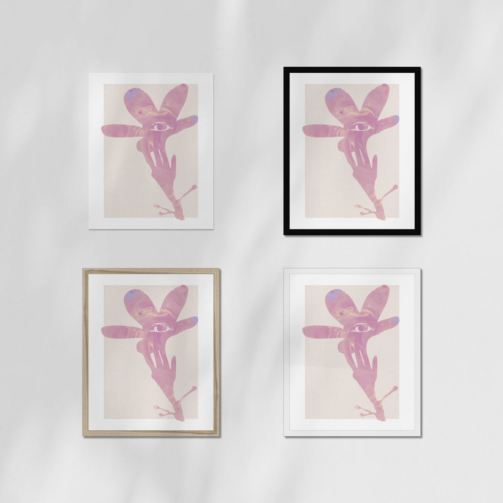Watchful Oleander Monotype 03 Fine Art Print