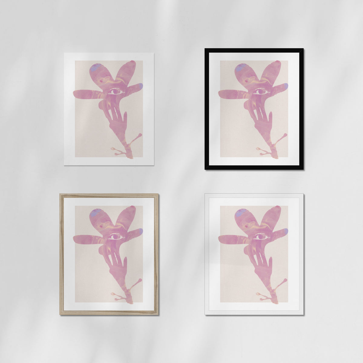 Watchful Oleander Monotype 03 Fine Art Print